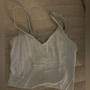Lululemon white align cropped tank